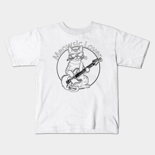 Music Lover Cat Edition Kids T-Shirt